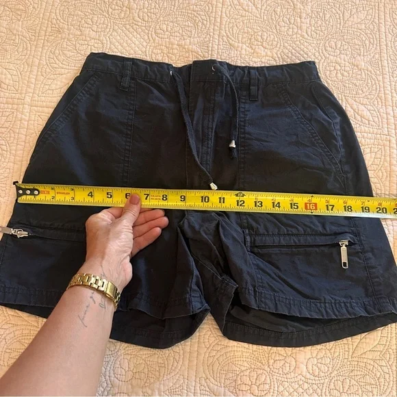 Gloria Vanderbilt Black High Waist Woman’s Shorts size 26 Waist Summer Cotton - Picture 7 of 9